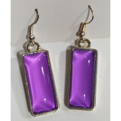 Pendientes cristal violeta
