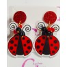 Pendientes mariquitas glitter