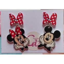 Pendientes Mickey y Minnie