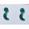Pendientes lunas glitter metacrilato