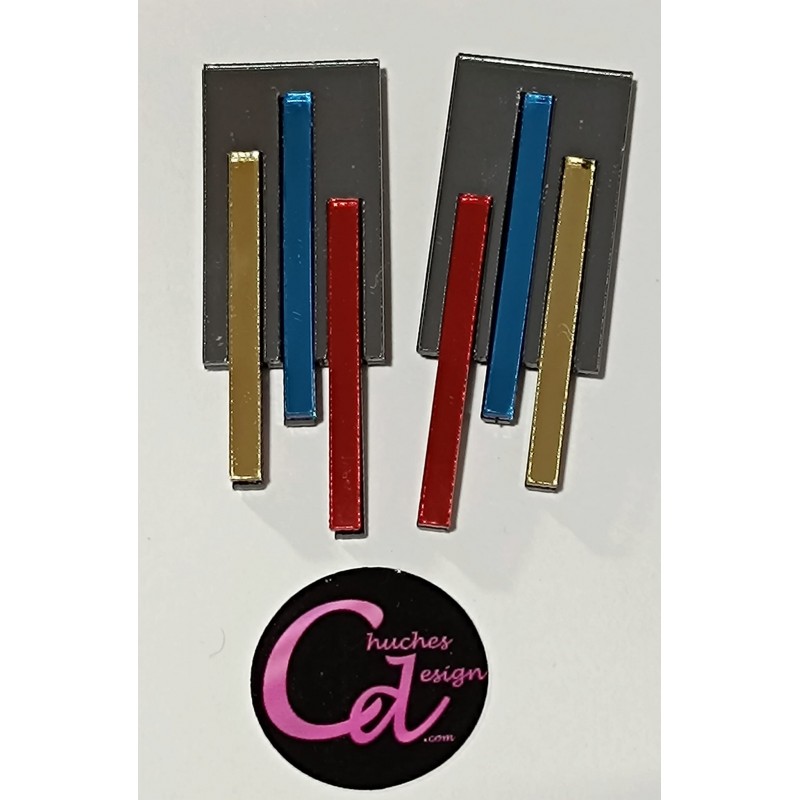 Pendientes geometricos metacrilato