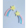 Pendientes estrella arco iris