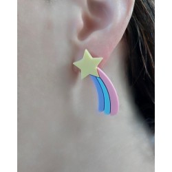 Pendientes estrella arco iris