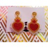 Pendientes corazon sagrado de metacrilato