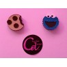 Pendientes mini monstruo de las galletas metacrilato