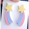 Pendientes estrella arco iris