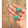 Pendientes mini rana gustavo metacrilato