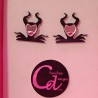 Pendientes mini malefica metacrilato