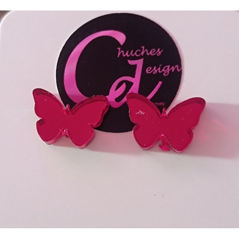 Pendientes metacrilato mariposa