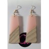 Pendientes resina y madera