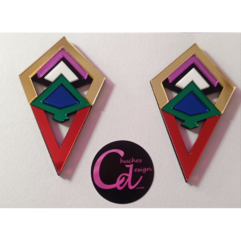 Pendientes geometricos metacrilato