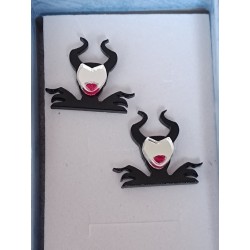 Pendientes mini malefica metacrilato