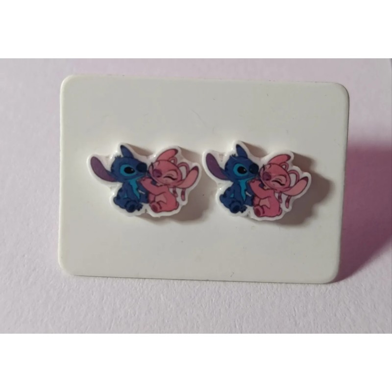 Pendientes stitch de plata varios modelos