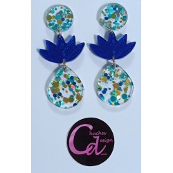 Pendientes flor de loto...