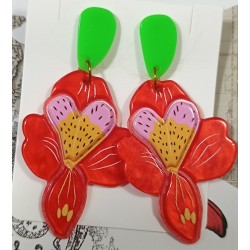 Pendientes flores de...
