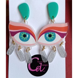 Pendientes ojos con...