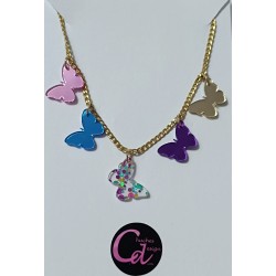 Collar mariposas de...