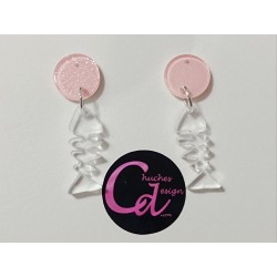Pendientes raspas metacrilato