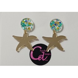Pendientes estrellas de mar...