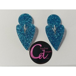 Pendientes corazones pico...