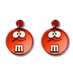 Pendientes M&M de metacrilato