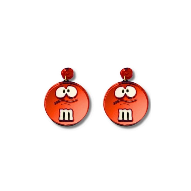 Pendientes M&M de metacrilato