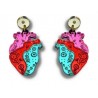 Pendientes corazon de metacrilato
