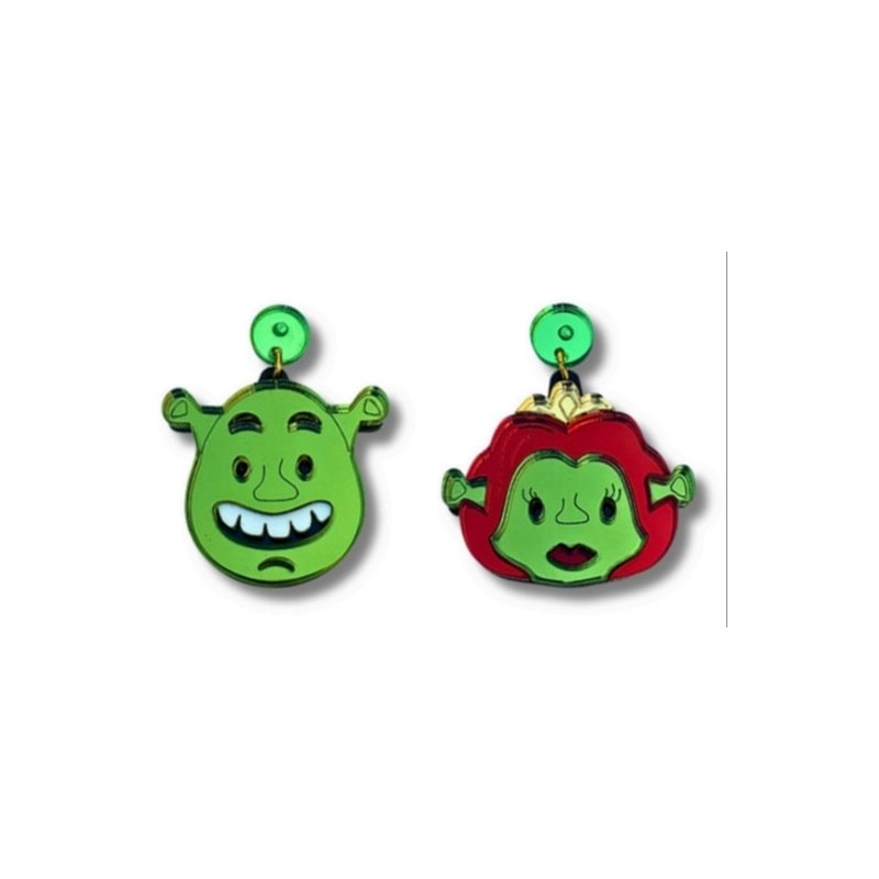 Pendientes Fiona y shrek