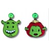 Pendientes Fiona y shrek
