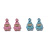 Pendientes labubu de metacrilato