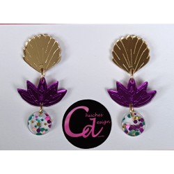 Pendientes flor de loto...