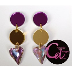 Pendientes corazones...