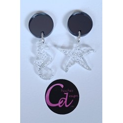 Pendientes estrella y...