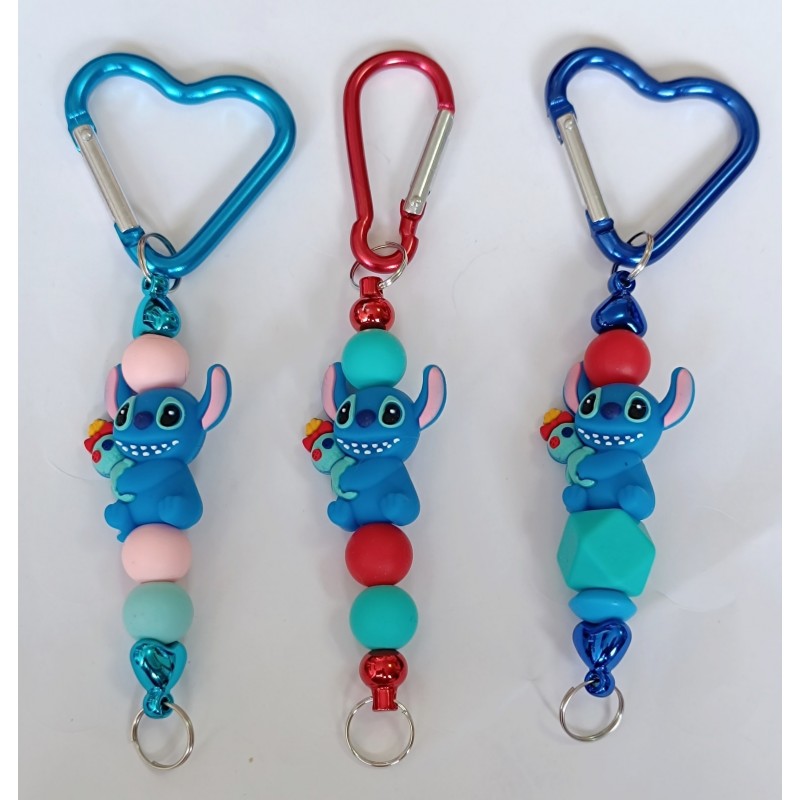 Llaveros stitch de silicona