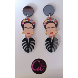 Pendientes Frida y hojas...