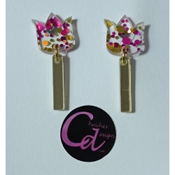 Pendientes tulipan de...