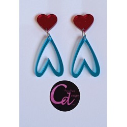 Pendientes corazon...