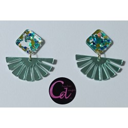 Pendientes abanicos de...